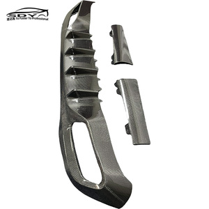 W206 Classe <span class=keywords><strong>C</strong></span> <span class=keywords><strong>63</strong></span> Style Diffuseur arrière en fibre de carbone Lèvre de pare-chocs arrière pour <span class=keywords><strong>Mercedes</strong></span> Benz W206 Classe <span class=keywords><strong>C</strong></span> C200 C260 C43 - Product Image 4