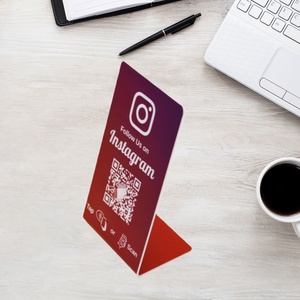 Support tactile <span class=keywords><strong>Google</strong></span> Review avec écran tactile, support personnalisé pour code QR, panneau de signalisation avec code QR, puce NFC, <span class=keywords><strong>carte</strong></span> d'accès sans contact - Product Image 3