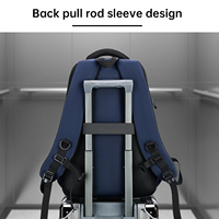 Sac à dos pour ordinateur portable HAIBOWY grande capacité, imperméable, design simple et décontracté, logo personnalisé, pour les voyages d'affaires, les étudiants