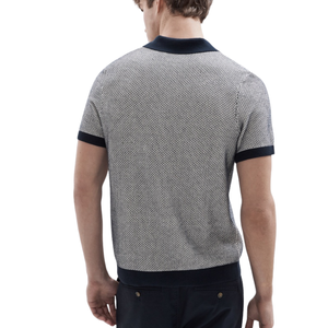 Chemise Homme en Coton Tricoté Uni à Manches Courtes, Texture Côtelée Premium, Coupe Slim, Formelle, Infroissable, Respirante pour l'Été - Product Image 6