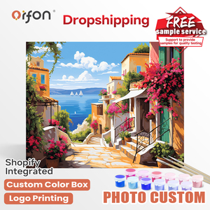 Kit de Pintura por Números ORFON para Principiantes, Pintura Acrílica al por Mayor, Arte de la Costa, Casa - Product Image 1