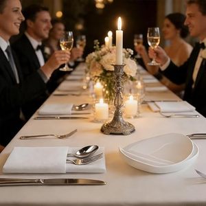 <span class=keywords><strong>Serviettes</strong></span> jetables <span class=keywords><strong>en</strong></span> <span class=keywords><strong>papier</strong></span> Airlaid effet lin, 1 pli, pour dîner, avec options de logo personnalisé et de couleurs - Product Image 2