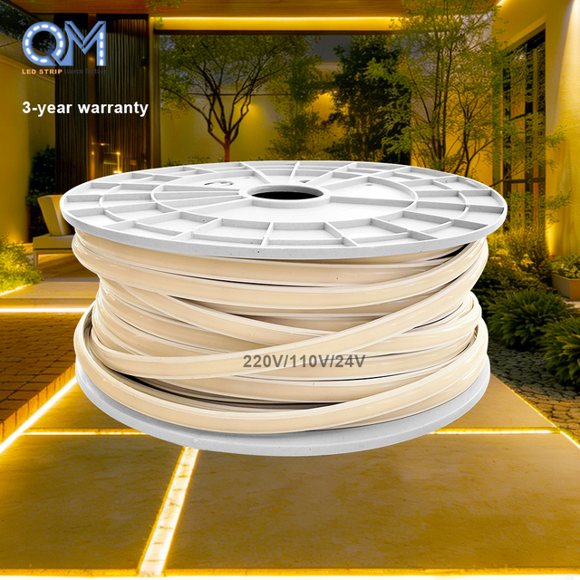 220V LED Strip Light COB Strip Light Outdoor Lights Waterproof LED Flexible LED Strip for Garden, Patio, Decoration LED Light