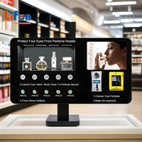 Máquina Expendedora de Perfumes Inteligente LIFUN, Dispensador de Muestras de Fragancias de Autoservicio, Pantalla Táctil de 10 Pulgadas, Pago con Tarjeta de Crédito, Metálica