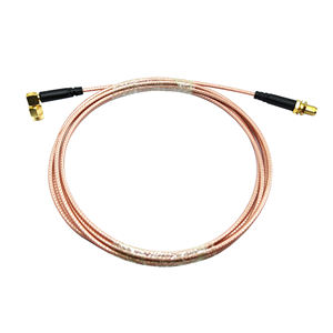 Cable Coaxial RF RG316 de 2 Metros, Conector SMA Macho en Ángulo Recto a Conector SMA Hembra para Montaje en Panel - Product Image 1