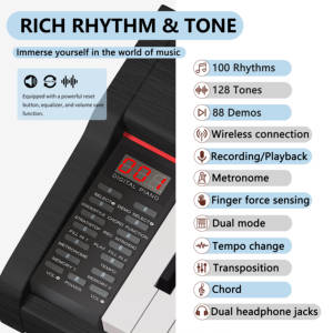 KIMFBAY <span class=keywords><strong>clavier</strong></span> de studio <span class=keywords><strong>piano</strong></span> professionnel usb <span class=keywords><strong>clavier</strong></span> numérique <span class=keywords><strong>piano</strong></span> électronique <span class=keywords><strong>clavier</strong></span> instruments <span class=keywords><strong>piano</strong></span> - Product Image 2