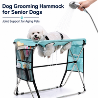 Hamac de toilettage pour animaux de compagnie en acier inoxydable, pliable, respectueux de l'environnement, avec support, pour protection articulaire, à prix compétitif