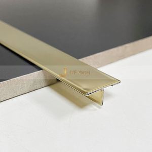 M162 304 Bande décorative en métal doré, étanche et durable, profilés de finition en acier inoxydable pour carrelage mural et plafond d'appartement - Product Image 2