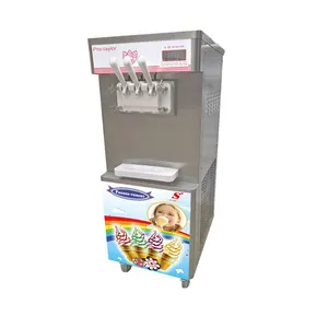 热销商用三味软冰淇淋机冷冻酸奶机