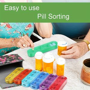 थोक पु चमड़े की साप्ताहिक गोली बॉक्स नमी-प्रमाण के लिए दैनिक दवा - Product Image 6