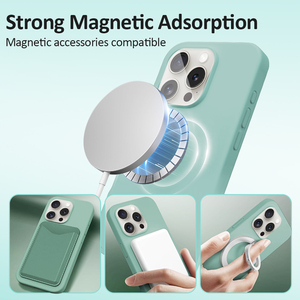 TENCHEN Custodia Protettiva in <span class=keywords><strong>Silicone</strong></span> Liquido Premium con Ricarica Wireless Magnetica per <span class=keywords><strong>iPhone</strong></span> 12 <span class=keywords><strong>13</strong></span> 14 15 16 - Product Image 4