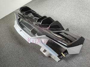 Pare-chocs arrière en fibre de carbone semi-sèche de <span class=keywords><strong>vente</strong></span> directe d'usine de style SVJ pour kit carrosserie <span class=keywords><strong>Lamborghini</strong></span> <span class=keywords><strong>Aventador</strong></span> LP700 LP720 LP750 - Product Image 4