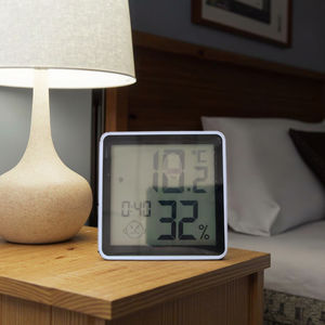 デジタルタッチスクリーン屋内温度計湿度計最大分温度と湿度記録 - Product Image 2