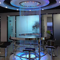 Cascade artificielle - Décoration de fontaine d'eau personnalisée en usine pour hôtels, mur de rideau d'eau numérique pour centres commerciaux