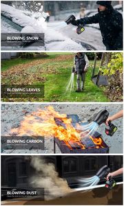 Souffleur à feuilles sans fil 35000 tr/min, batterie au lithium industrielle DIY, turbo, étanche IPX4, modèle <span class=keywords><strong>Tornado</strong></span>-Li9 - Product Image 5