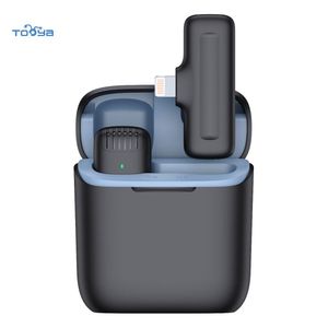 Microphone Lavalier Dynamique Sans Fil OEM Tooya 1-vers-1 1-vers-2 à Faible Latence avec Lumières LED Omnidirectionnelles pour <span class=keywords><strong>TikTok</strong></span> et Diffusion en Direct en Extérieur - Product Image 2