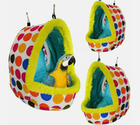 Hamac suspendu Cage oiseaux moelleux refuge lit de couchage perroquet perruche calopsittes perruches inséparable hiver chaud nid d'oiseau maison