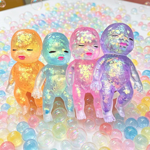 Poupées Fidget en TPR à Paillettes en Gros - Couleurs Assorties, Jouets Anti-Stress à Rebond Lent pour Enfants et Adultes - Product Image 3