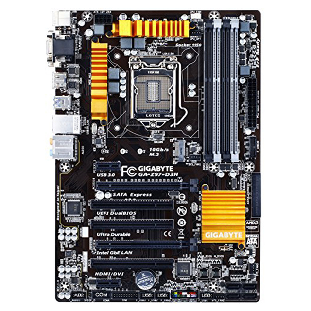 GIGABYTE GA-Z97-D3H LGA 1150 Socket Used Gaming Motherboard with Intel Z97 Express Chipset Support 4th 5th Core I3 I5 I7