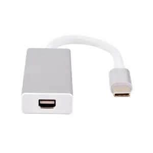 USB Tipe C Adapterwesimi USB Tipe C untuk Mini DisplayPort/Mini DP adaptor