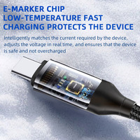 Câble de charge rapide en alliage de zinc 60W type-c à type-c personnalisé en usine pour téléphone 15 Pro Max/16/17