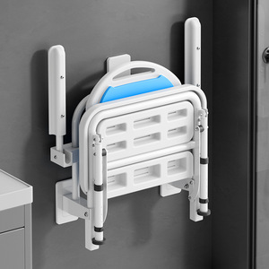 Chaise de douche murale pliante en alliage d'aluminium, siège de bain antidérapant pour personnes âgées, équipement de sécurité pour salle de bain - Product Image 2