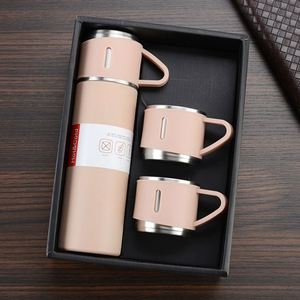 Thermos Bottle Set Double-layer, 304 Stainless Steel Vacuum <b>Flask</b> Travel Water Bottle Business Tea Cup Gift Set for Men/ - Product Image 2