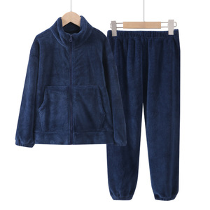 Conjunto de pijama coral para homens, roupa de sol de lãs, roupa de coral para o outono e inverno, 300 g/m2 - Product Image 5
