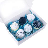 Chaussettes pour bébé en coton, motif gâteau, boîte cadeau amusante, chaussettes mignonnes pour bébé