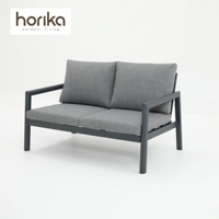 Chinesische Fabrik Outdoor-Möbel Aluminium Garten-Sofa-Set Terrassen-Patio-Sitzgruppe Wasserdichtes Outdoor-Sofa