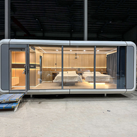 20 pieds 40 pieds hôtel extérieur moderne extensible populaire maison préfabriquée petite maison maison mobile maison bureau cabine Apple