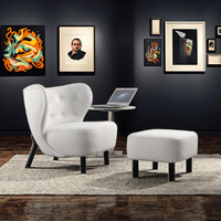 Chaise d'appoint italienne moderne à dossier haut pour la chambre à coucher Salle à manger Hôtel Park Rotating Lounge Chair Foshan Fabricant d'usine