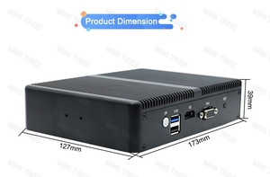 无风扇迷你电脑 Celeron J1900 J5005 四核高清 <span class=keywords><strong>VGA</strong></span> 双路 4K 4x I211/ I225V 2.5G LAN 防火墙/网络服务器/VPN 路由器 - Product Image 4