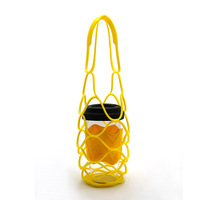 Nouveaux sacs de transport en silicone pour bouteilles de vin et d'eau, sous-verres, paniers en filet pour bouteilles de vin pour pique-nique