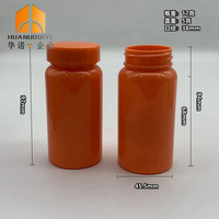 Clair Colorfu Pet 100ml Pharmaceutique Pilule Médecine Capsules Bouteilles En Plastique Personnalisé Vatimin Bouteilles Supplément De Médicament Pilule Bouteille