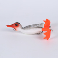 Vente en gros d'usine : Leurre flottant rotatif Thunder Frog, appât de pêche bionique, hameçons en acier inoxydable pour leurres souples, pour Blackfish