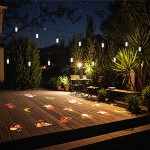 Guirnalda de Luces LED para Exteriores, Impermeable, para Jardín, Navidad, Varios Estilos, Luces Decorativas de Proyección Navideña con LED Intermitente - Product Image 6