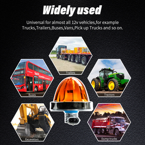 Nâng Cấp 100% Không Thấm Nước IP67 Công Suất Cao Và Độ Sáng Cao Thủy Tinh Dưa Hấu Đèn Hổ Phách Màu Đỏ Rõ Ràng Ống Kính Tín Hiệu Đèn LED - Product Image 5