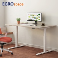 EGROspace Piétement de table assis-debout électronique ergonomique à double moteur, hauteur réglable pour bureau