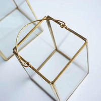 Lanterne en verre artisanale de qualité supérieure, support de bougie géométrique unique, couleur et logo personnalisables, Noël, mariage, maison