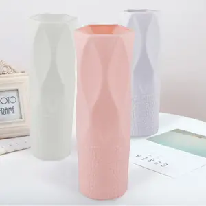 Vase en plastique de style européen, prévention des chutes, décoration de mariage, vase hydroponique sec, bon marché, vente en gros, vase à fleurs de décoration intérieure - Product Image 1