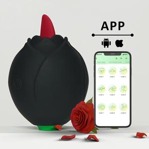 2 In 1 gül yalama dil vibratör seks oyuncakları gül oyuncaklar seks mikrofon seks oyuncak kadınlar için - Product Image 3