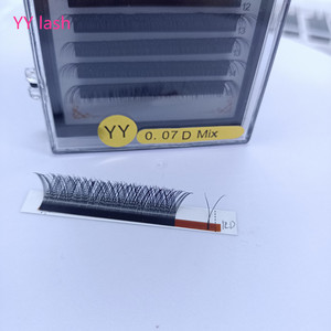 Extensiones de Pestañas Pre-fabricadas de Marca Privada, Forma de Abanico/3D/4D/5D/W, 6mm 7mm-18mm, Longitud Mixta, Bandeja en <span class=keywords><strong>Y</strong></span>, Extensiones de Pestañas <span class=keywords><strong>C</strong></span> CC D DD L - Product Image 2
