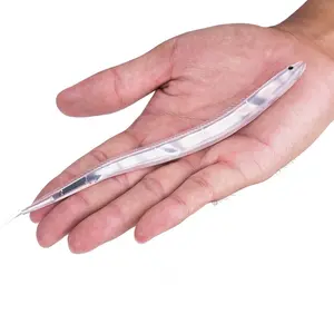 2 pz acqua di mare Hairtail Bait 15cm 23.5g lama luminosa pesce artificiale morbido esche da pesca barca pesca in mare