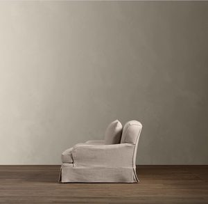 सासानिड गर्म बिक्री नए उत्पाद लक्जरी आधुनिक शैली होम लिविंग रूम बेल्जियम लिनन क्लासिक रोल आर्म स्लिपकवर बेंच-सीट सोफा - Product Image 3