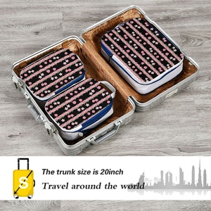 <b>Cheap</b> Price Customized Hawaii Design Waterproof Portable 3 Set Travel Wash Storage <b>Luggage</b> Organizer Packing - Product Image 5