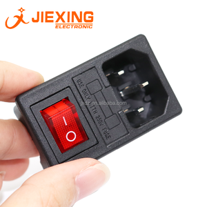 ซ็อกเก็ตไฟ AC AC-01พร้อมสวิตช์โยกสีแดง3pin และฟิวส์15A 250V 3 In 1 - Product Image 6