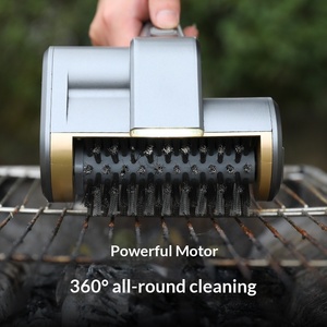 Electric Stainless Steel Roller BBQ Grill Cleaning <strong>Brush</strong> 360 All-Round <strong>Powerful</strong> Motor Rechargeable Handheld Portable Kitchen - Product Image 3
