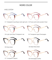 Lunettes de vue anti-lumière bleue Partagas Fashion Fancy Cat Eye TR90, monture optique pour femmes