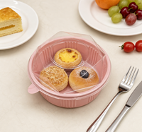 Boîte d'emballage jetable en plastique transparent PET pour muffins et cupcakes, de qualité alimentaire